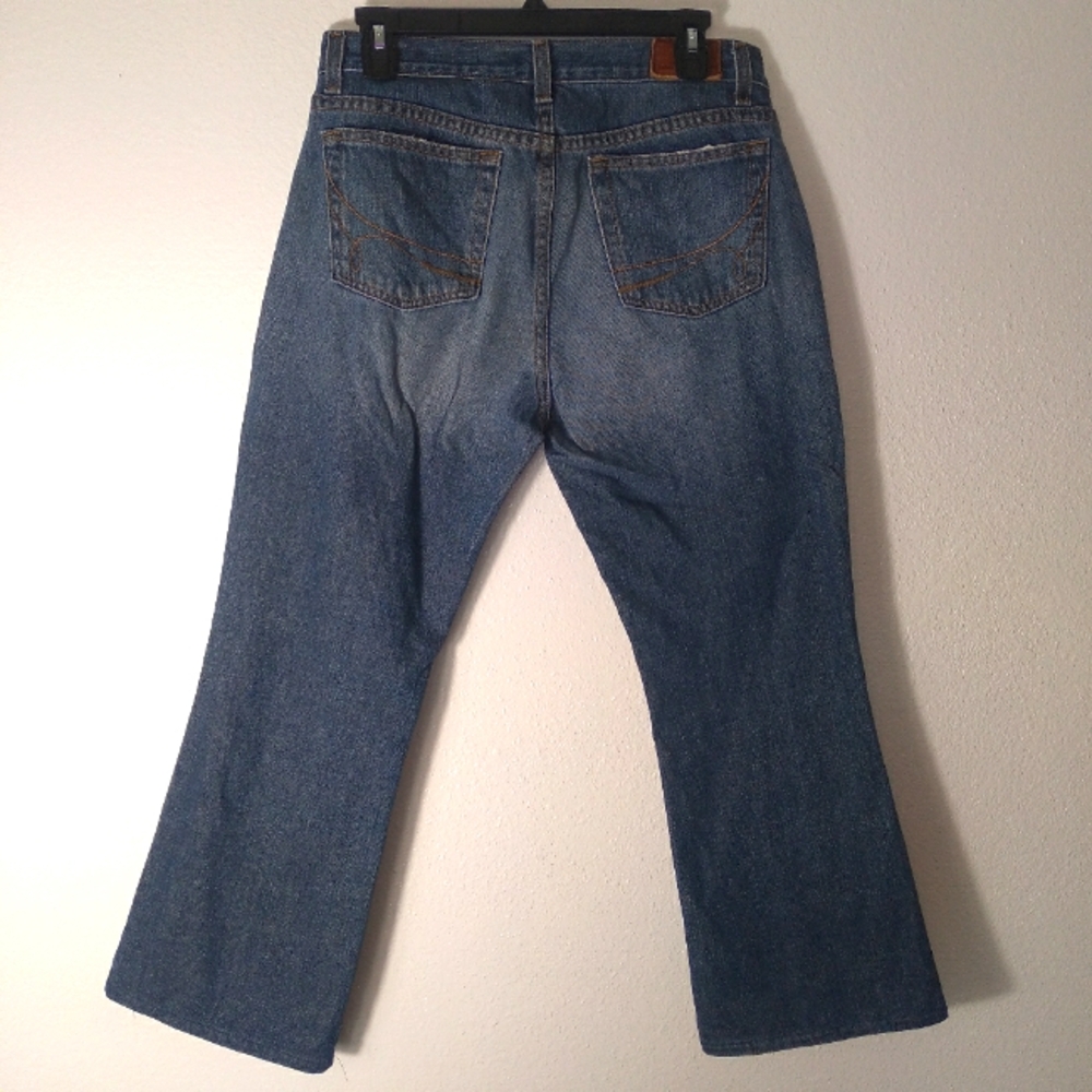 Calvin Klein Women's Medium Wash Denim Flare Jeans Size- 8 - Picture 7 of 10